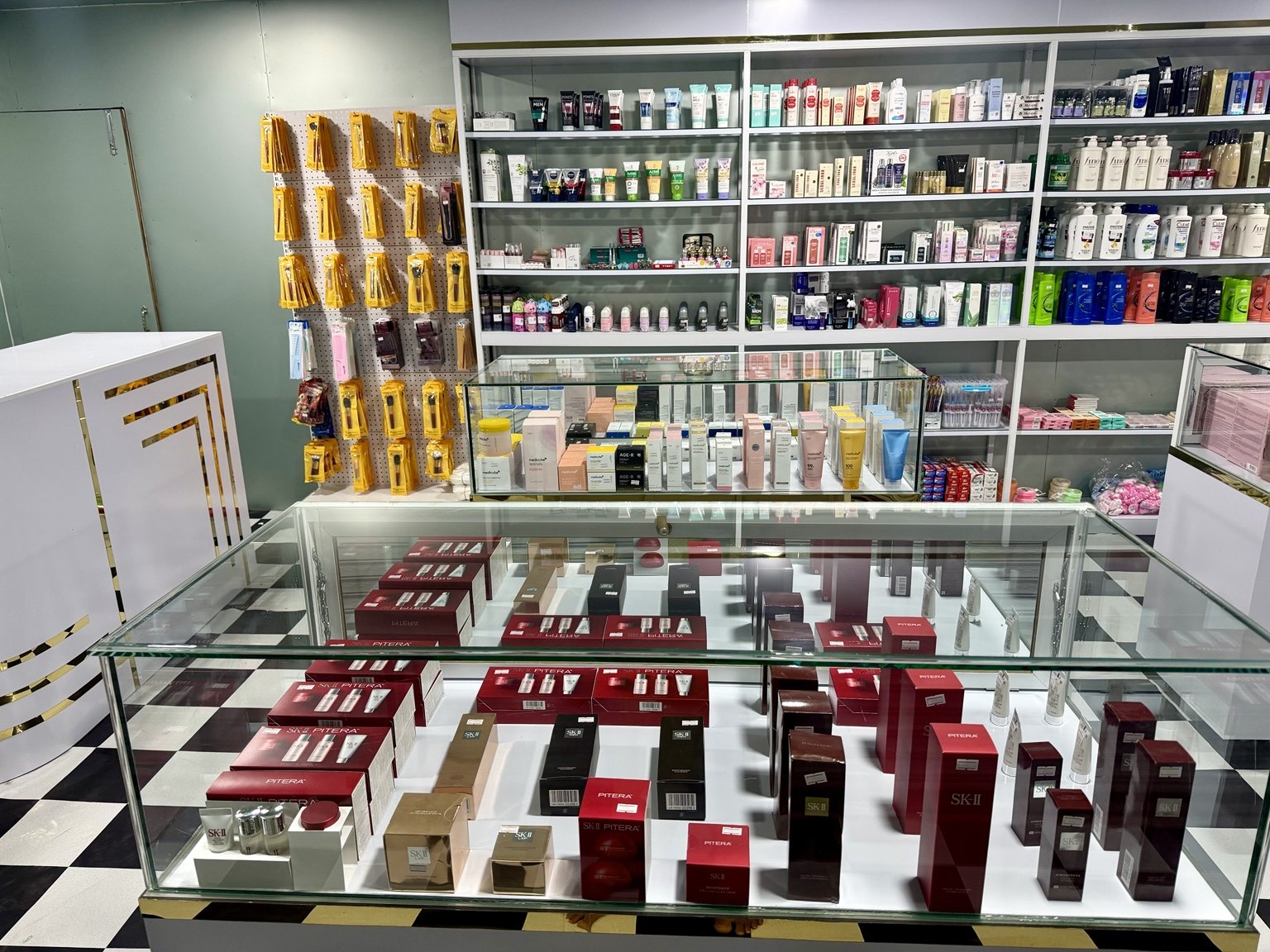 Skincare counter